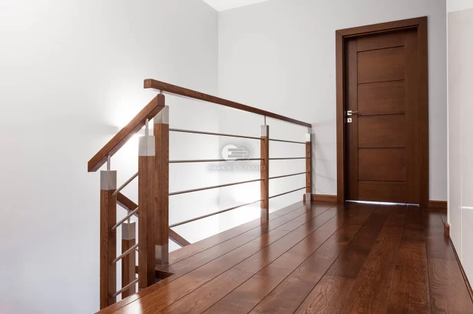 DRZWI GAMMA G4 - OŚCIEŻNICA SKOS 45 ST- OPASKI 80MM - FORNIR DĄB BARWIONY - ZAWIASY CHOWANE