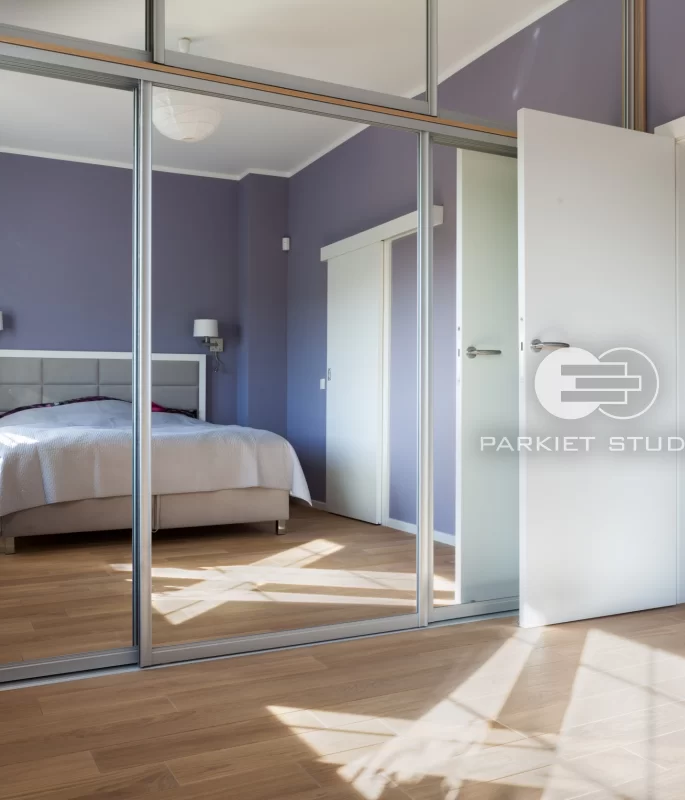 DRZWI TAFLA T1 - OŚCIEŻNICA STANDARD 80MM - KOLOR BIAŁY RAL 9003 - ZAWIASY CHOWANE - ZAMEK MAGNETYCZNY