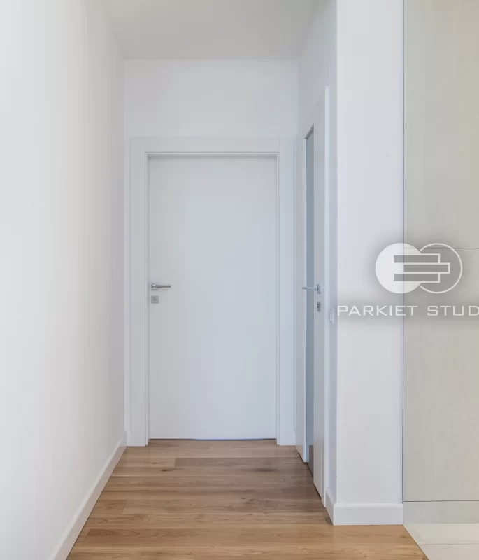 DRZWI TAFLA T1 - OŚCIEŻNICA STANDARD 80MM - KOLOR BIAŁY RAL 9003 - ZAWIASY CHOWANE